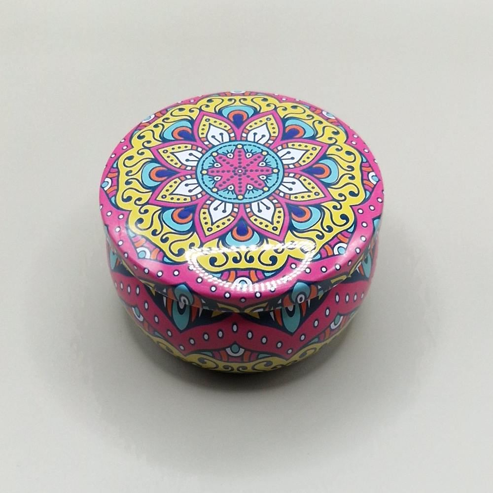 Bougie Mandala Rosace Turquoise Mandala 15