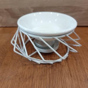 Brûle-Fondant Géométrique "Éclat Blanc"