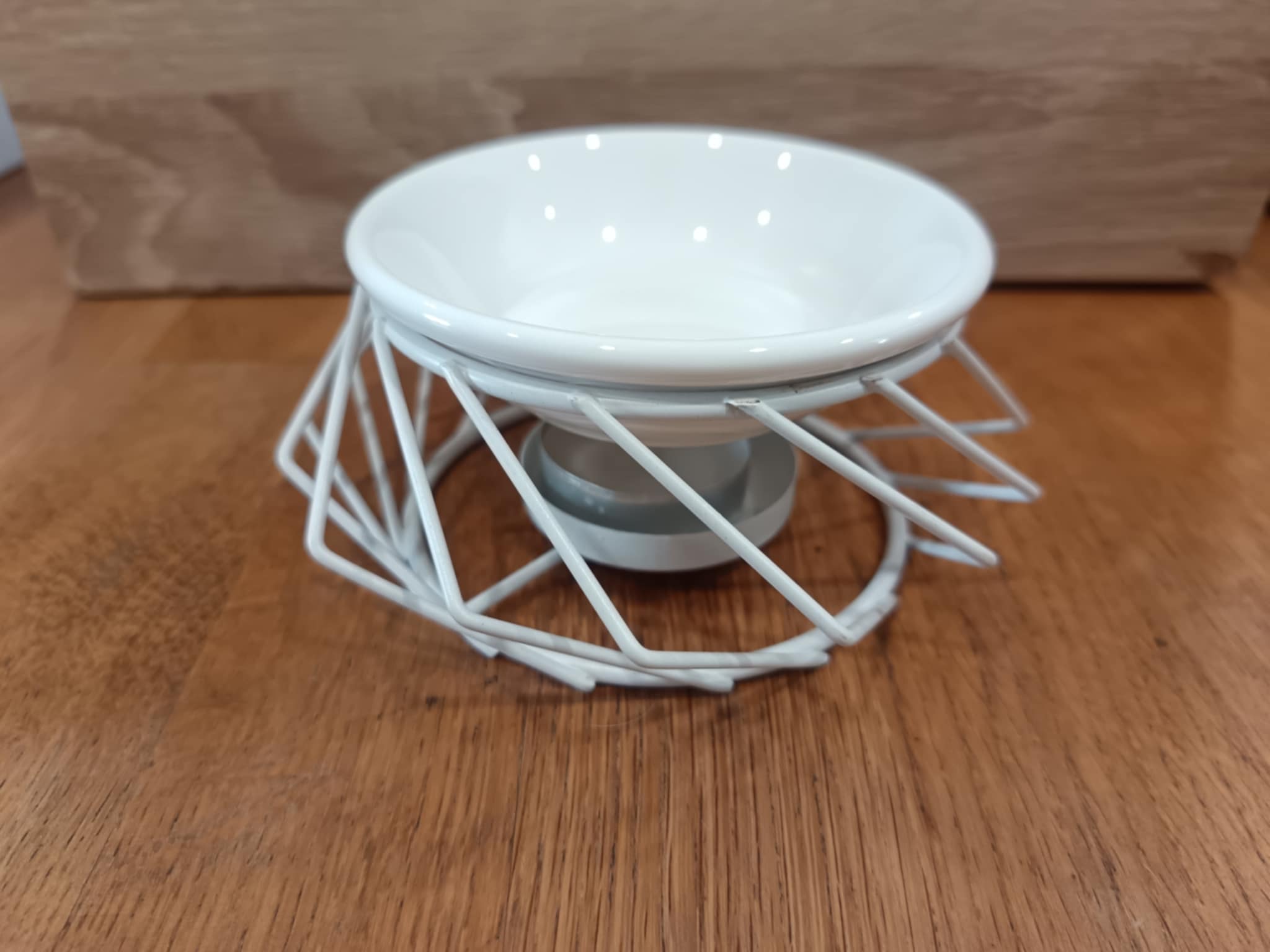 Brûle-Fondant Géométrique "Éclat Blanc"