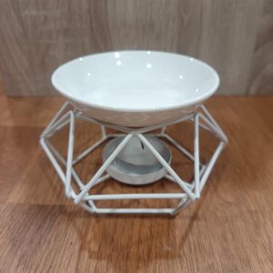Brûle-Fondant Géométrique "Diamant Blanc"