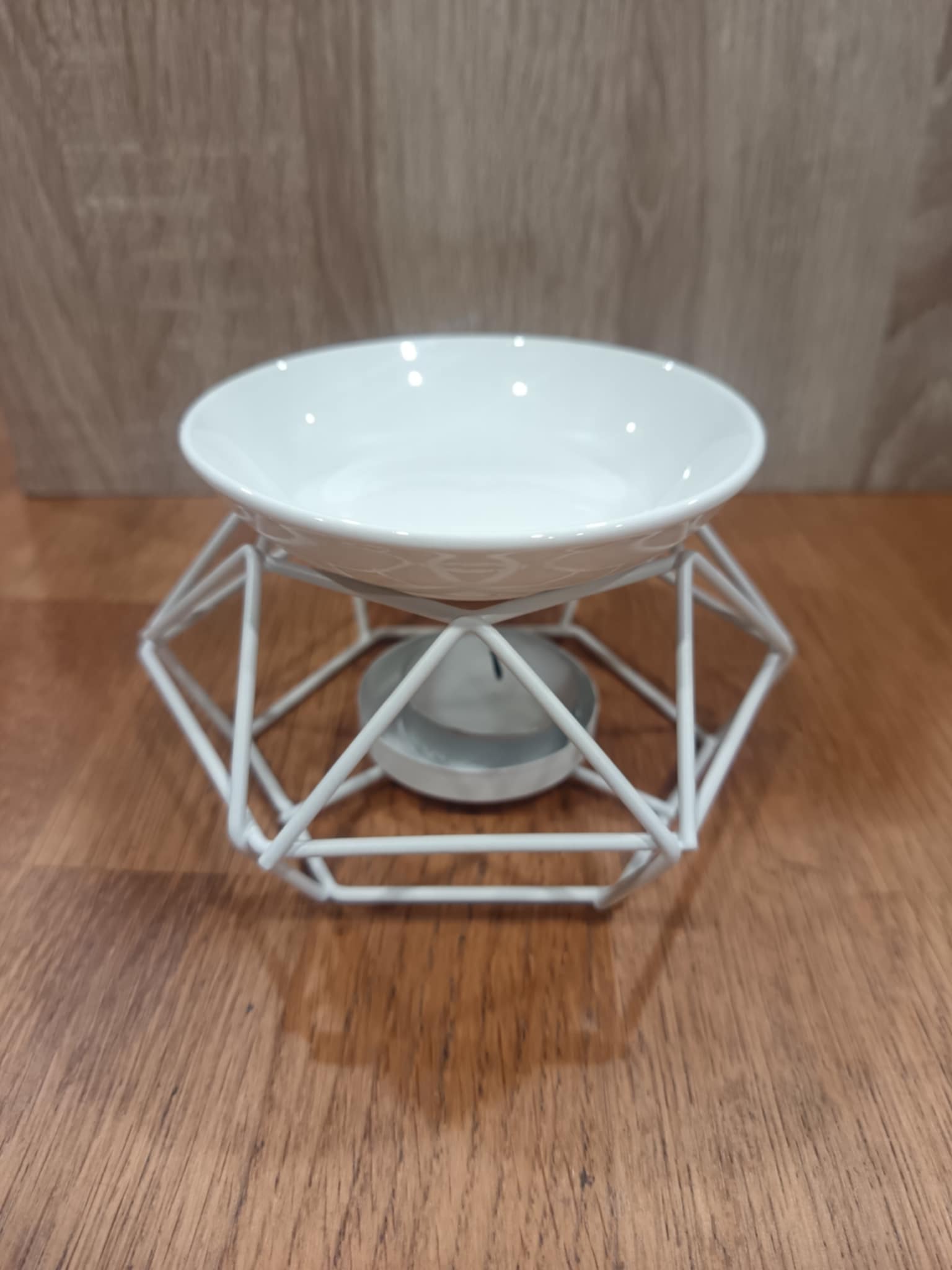 Brûle-Fondant Géométrique "Diamant Blanc"