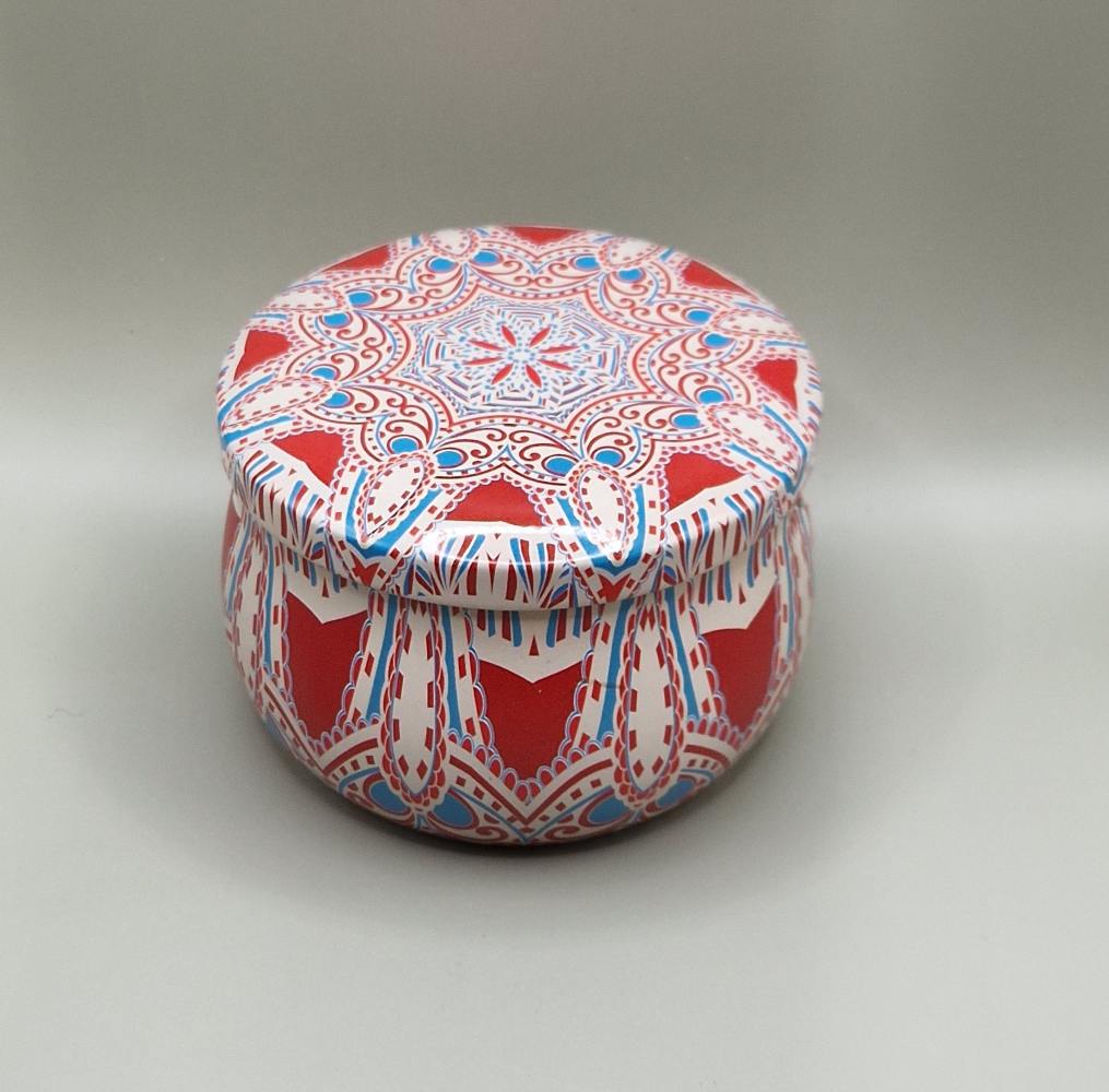 Bougie Mandala Cœur Corail 4 oz