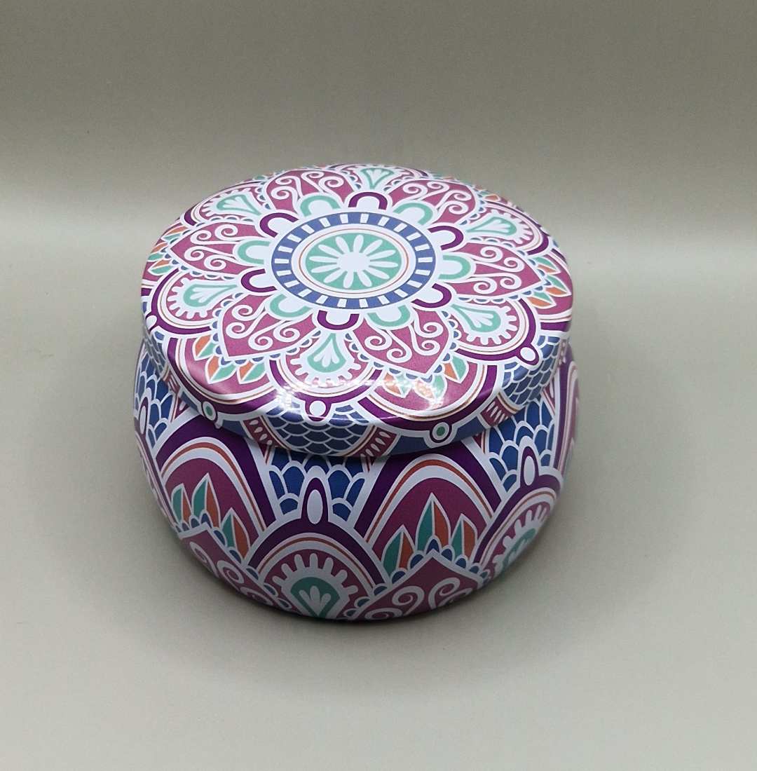 Bougie Mandala Fusion Azur 4