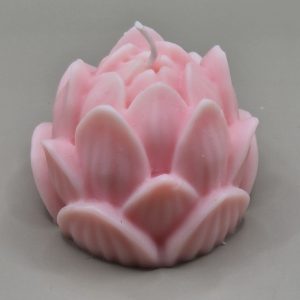 Bougie Sculpturale Fleur de Lotus Épanouie – L'Élégance de la Nature