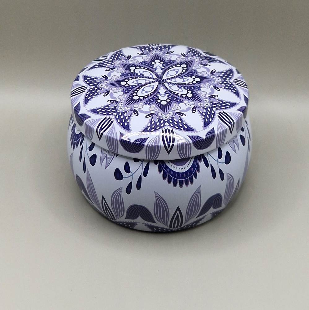 Bougie Mandala Porcelaine Bleue 4 oz