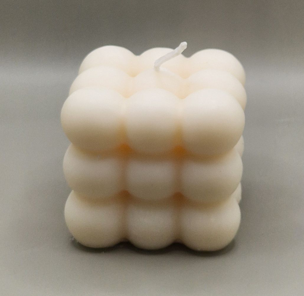 Bougie Cube Bulles